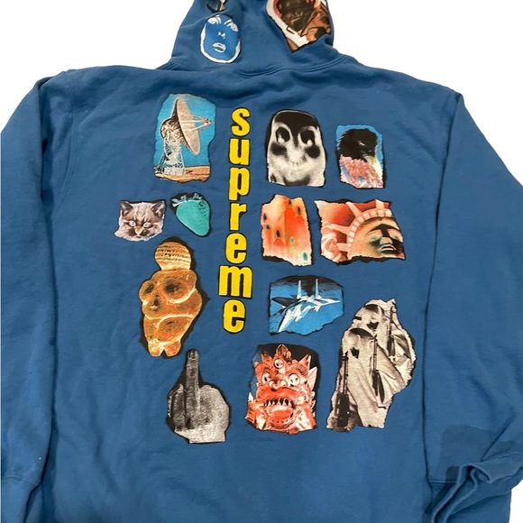 Supreme Large Invert Blue Hoodie - Picture 6 of 6